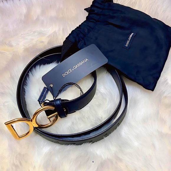 Dolce & Gabbana DG Logo Belt (NWT & Dustbag)